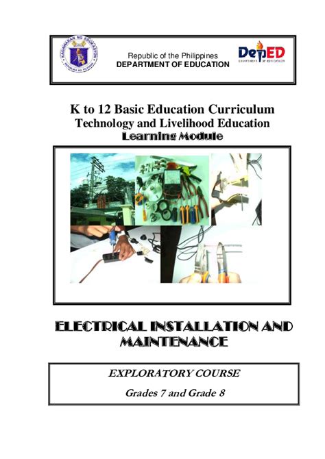 Download: K to 12 Electrical Installation and .